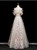 Apricot Sequins Off the Shoulder 3D Flower prom Dress