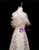 Apricot Sequins Off the Shoulder 3D Flower prom Dress