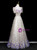 Champagne Sequins Puff Sleeve Beading Prom Dress