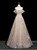 Champagne Sequins Off the Shoulder Crystal Prom Dress