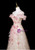 Elegant Pink Tulle Sequins Beading Prom Dress