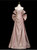 Pink Off the Shoulder Beading Prom Dress