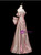 Pink Off the Shoulder Beading Prom Dress