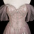 Fashion Pink Tulle Sequins Off the Shoulder Beading Prom Dress