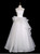 Princess White Tulle Strapless Pleats Wedding Dress