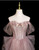 Trendy Pink Tulle Sequins Beading Crystal Prom Dress