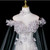 Light Blue Tulle Sequins 3D Flower Prom Dress