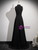 Black High Neck Pleats Beading Prom Dress