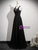 Modern Black V-neck Beading Prom Dress