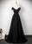 Black Tulle Off the Shoulder Pleats Prom Dress