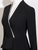 Queenly Black V-neck Long Sleeve Prom Dress
