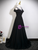 Trendy Black V-neck Sequins Prom Dress