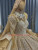 Champagne Gold Sequins Beading Wedding Dress