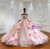 Pink Ball Gown Tulle Appliques Princess Dress 