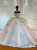 Ball Gown Pink Tulle Sequins Appliques Wedding Dress