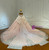 Pink Tulle Sequins Appliques Beading Wedding Dress