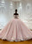Elegant Pink Tulle Off the Shoulder Appliques Wedding Dress