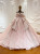 Pink Tulle Sequins Beading Wedding Dress