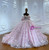 Pink Ball Gown Tulle Lace Beading Wedding Dress
