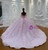 Pink Tulle Off the Shoulder 3D Flower Wedding Dress