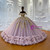 Back view of off shoulder tulle wedding dress with lace-up closure and train