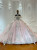 Advanced Pink Tulle Sequins Appliques Beading Wedding Dress