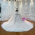Advanced Pink Tulle Sequins Appliques Beading Wedding Dress