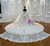 Luxury Pink Tulle Sequins Beading Wedding Dress