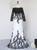 2017 Formal Celebrity Dresses Mermaid Long Sleeves Evening Dress Black Whie Appliques