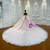 High quality Pink Tulle Sequins Beading Wedding Dress