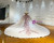 Popular Pink Tulle Off the Shoulder Appliques Wedding Dress