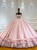 Luxury Pink Tulle Lace Appliques Off the Shoulder Wedding Dress