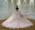 Pink Tulle 3D Flower Wedding Dress
