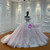 Elegance Pink Tulle Sequins Appliques Beading Wedding Dress
