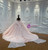 Pink Tulle Appliques Bow Wedding Dress