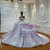 Purple Tulle Sequins Appliques Beading Wedding Dress