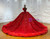 Elegance Red Sequins Tulle One Shoulder Prom Dress