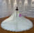 Ivory White Tulle Sequins Off the Shoulder Wedding Dress