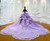 Purple Tulle Sequins Off the Shoulder Wedding Dress