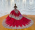 Full-length view of the gown with the lace-up back, photographed against a neutral backdrop for accurate color reference