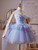 Blue Tulle Strapless Butterfly Homecoming Dress
