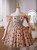 Champagne Tulle Off the Shoulder Beading Homecoming Dress