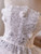 White Tulle Sequins Strapless Homecoming Dress