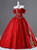 Red Off the Shoulder Appliques Quinceanera Dress
