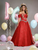 Red Off the Shoulder Appliques Quinceanera Dress
