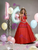 Red Off the Shoulder Appliques Quinceanera Dress