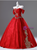 Red Off the Shoulder Appliques Quinceanera Dress
