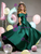 Simple Green Satin Off the Shoulder Pleats Quinceanera Dress