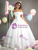 White Satin Pleats Quinceanera Dress