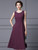 Scoop Neck Sleeveless Beading Mother Of The Bride Dress